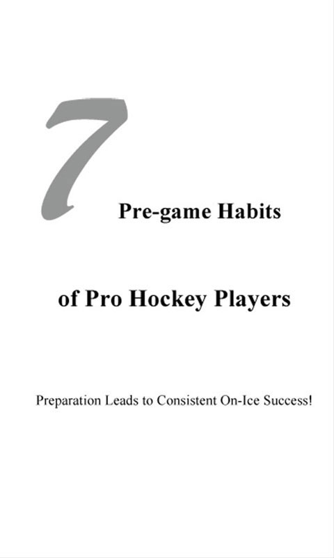 7 Pre-game Habits of Pro Hockey Players